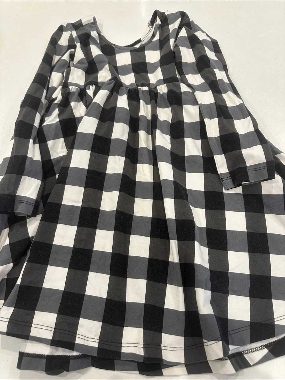 Hanna Andersson Black and White Check Dress